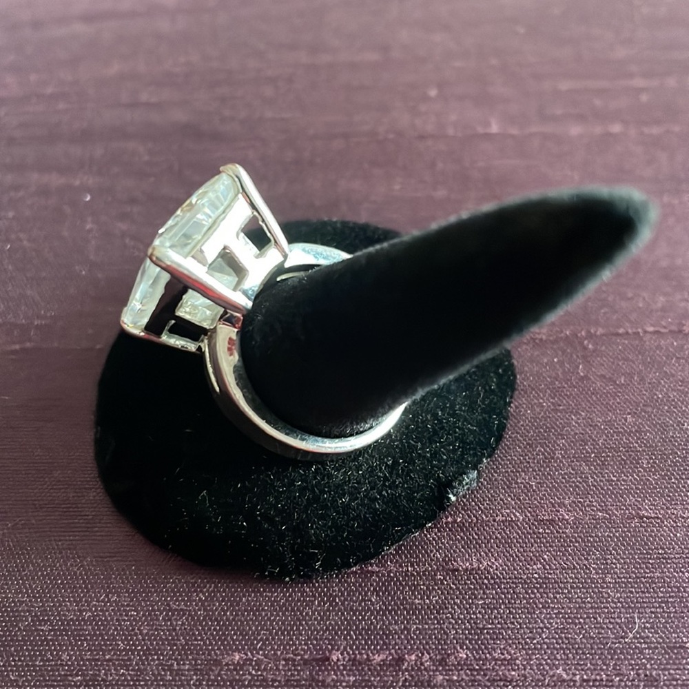 Swarovski Crystal Silver Statement Ring - image 6